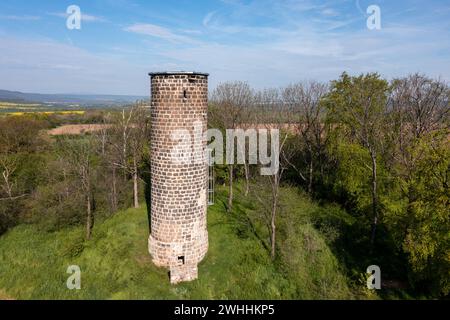 Lethturm-Leitwarte bei Quedlinburg Gernrode Stockfoto