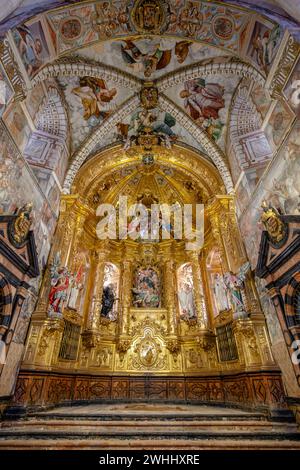 Retablo de la iglesia Stockfoto