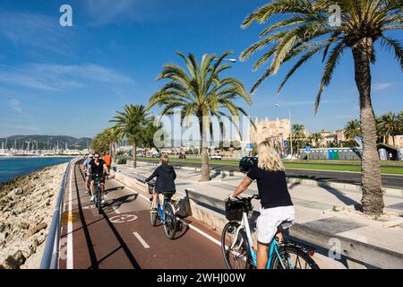 Carril bici Stockfoto