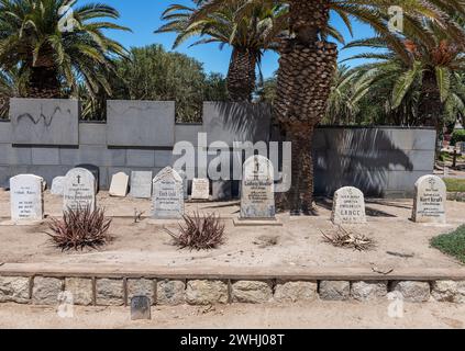 Deutsche Soldatengräber auf dem Swakopmund-Friedhof in Namibia Stockfoto