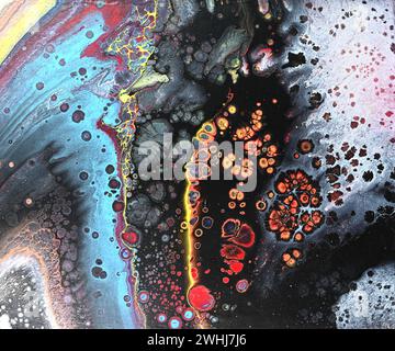 Schmetterlingsflügel, Acryl auf Leinwand. Stockfoto