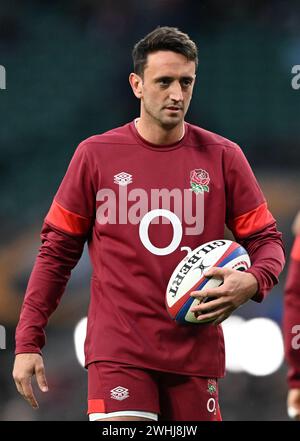10. Februar 2024; Twickenham Stadium, London, England: Six Nations International Rugby England gegen Wales; Alex Mitchell aus England Stockfoto