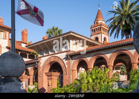 Flagler College im historischen Zentrum von St. Augustine, Florida. (USA) Stockfoto