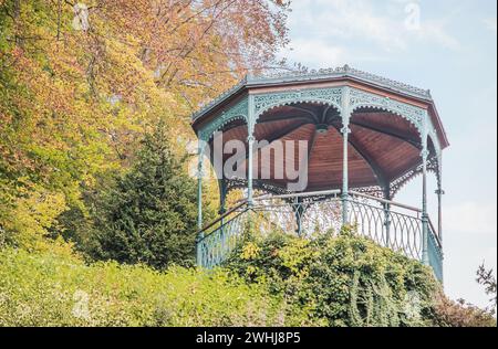 Viewing pavilion Stadtgarten Ãœberlingen Stockfoto