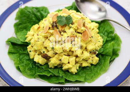 Hausgemachtes Krönungshähnchen, britische Küche Stockfoto