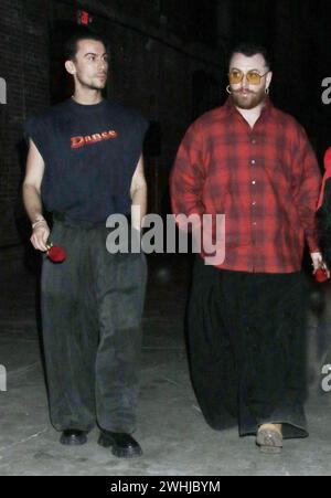 New York, NY, USA. Februar 2024. Sam Smith bei Willy Chavarria RTW Herbst 2024 als Teil der New York Ready To Wear Fashion Week am 9. Februar 2024 in New York Credit: RW/Media Punch/Alamy Live News Stockfoto