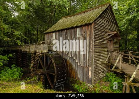 Old Grist Mill in Cades Cove im Great Smoky National Park in Tennessee Stockfoto