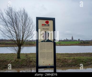 Harry Patch Memorial. Langemark-Poelkapelle, bei Ypern Stockfoto