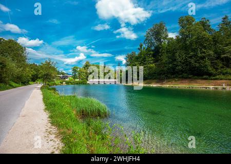 Königssee Pier Berchtesgaden Nationalpark Bayern Deutschland Stockfoto