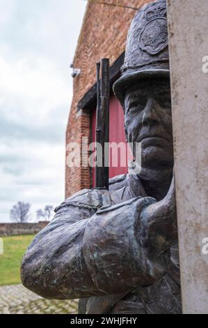 Gedenkstätte für die britischen Soldaten, die in der Schlacht von Waterloo kämpften und starben Stockfoto