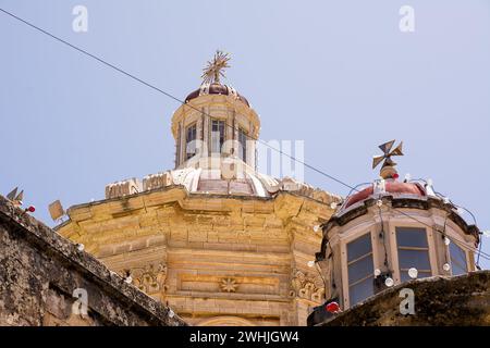 Kuppel der St. Paul's Collegiate Church in Rabat, Malta Stockfoto