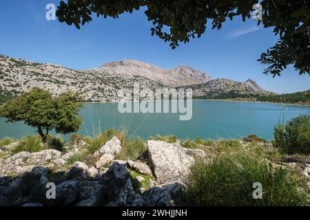 Cuber Reservoir und Puig Major Stockfoto