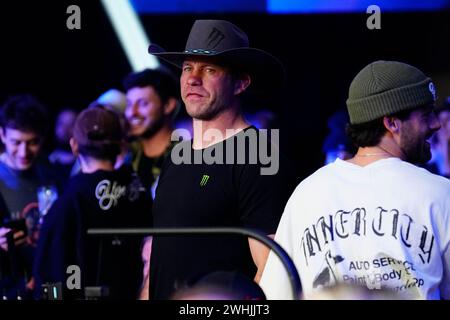 Las Vegas, Nv, Usa. Februar 2024. LAS VEGAS, NV - 9. Februar 2024: Cowboy Cerrone im Durango Resort & Casino für PowerSlap 6 am 9. Februar 2024 in Las Vegas, NV, USA. (Foto: Louis Grasse/PXimages) Credit: SIPA USA/Alamy Live News Stockfoto