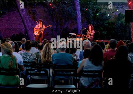 Anna Andreu im Konzert Stockfoto