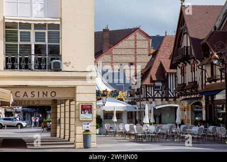 Upmakret-Stadt Deauville, Normandie, Frankreich Stockfoto