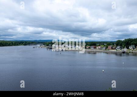 Luftaufnahme des Ottawa River in Ottawa, Ontario, Kanada Stockfoto