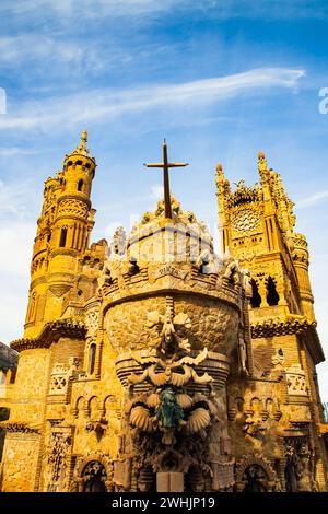 Schloss Colomares in Benalmadena, geweiht von Christoph Kolumbus - Spanien Stockfoto