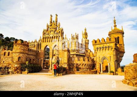 Schloss Colomares in Benalmadena, geweiht von Christoph Kolumbus - Spanien Stockfoto