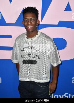 Las Vegas, USA. Februar 2024. Breland besucht am 9. Februar 2024 den EA Sports Madden Bowl im House of Blues Las Vegas in Las Vegas, Nevada. Foto: C Flanigan/imageSPACE/SIPA USA Credit: SIPA USA/Alamy Live News Stockfoto