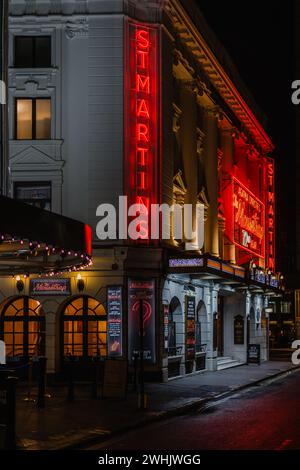 Das St Martin's Theatre ist ein West End Theater, in dem das seit langem laufende Agatha Christies „The Mousetrap“ aufgeführt wird. Stockfoto