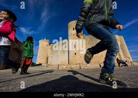 Schloss Bellver (XIV Jahrhundert) Stockfoto