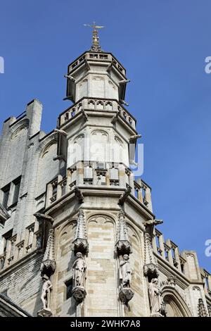 Detail des Brüsseler Rathauses Stockfoto