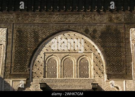 Medrese Bou Inania (S. XIV). Fes. Marruecos. Magreb. Afrika. Stockfoto