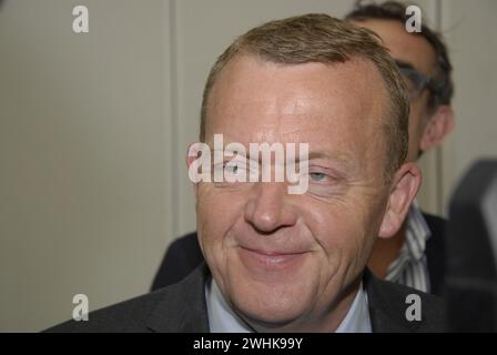 COPENAHGEN /DÄNEMARK 19. Juni 2015  Lars Lokke Rasmussen Opposition und Verleumdungsführer trifft nach Wahlabenden beim Presseessen des National Press Club ein (Foto: Francis Joseph Dean/Deanpictures) Stockfoto