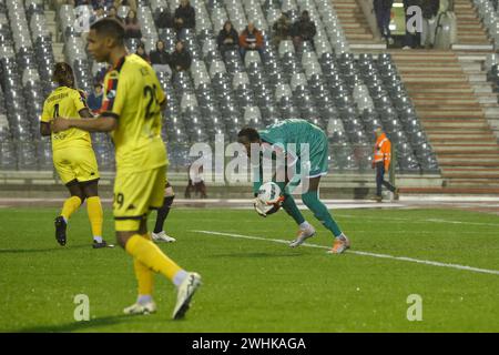 Brüssel, Belgien Februar 2024. Die Abbildung zeigt ein Fußballspiel zwischen RSCA Futures (U21) und RFC Seraing am Samstag, den 10. Februar 2024 in Brüssel, am 21/30. Tag der zweiten Liga der Challenger Pro League 2023-2024 der belgischen Meisterschaft. BELGA FOTO NICOLAS MAETERLINCK Credit: Belga News Agency/Alamy Live News Stockfoto