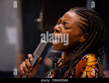 Concha Buika probt mit dem Balearischen Symphonieorchester Stockfoto