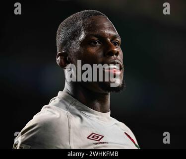 Maro Itoje aus England am Ende des Guinness 6 Nations Matches England gegen Wales 2024 im Twickenham Stadium, Twickenham, Vereinigtes Königreich, 10. Februar 2024 (Foto: Craig Thomas/News Images) in, am 10. Februar 2024. (Foto: Craig Thomas/News Images/SIPA USA) Credit: SIPA USA/Alamy Live News Stockfoto