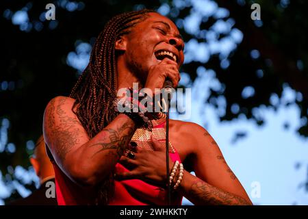 Concha Buika mit dem Balearischen Symphonieorchester Stockfoto