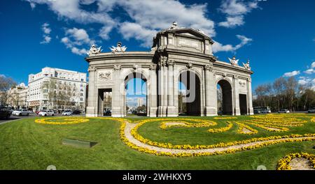 Puerta de AlcalÃ¡ Stockfoto