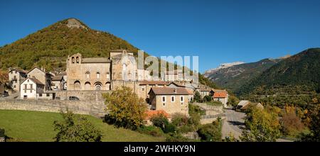 Kloster San Pedro de Siresa Stockfoto