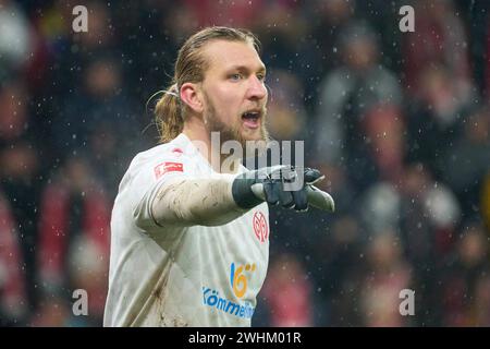 Fußball-Bundesliga-Aufholspiel Mainz 05-Union Berlin in der MEWA Arena in Mainz. Mainzer Torhüter Robin Zentner. Mainz, Rheinland-Pfalz Stockfoto