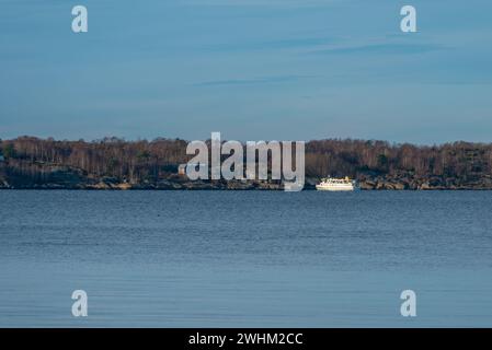 Göteborg, Schweden - 21. november 2021: Passagierfähre in Asper? Stockfoto