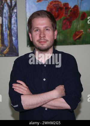 Kevin Kuehnert SPD-Generalsekretär am 30/2023 in Wolmirstedt Stockfoto