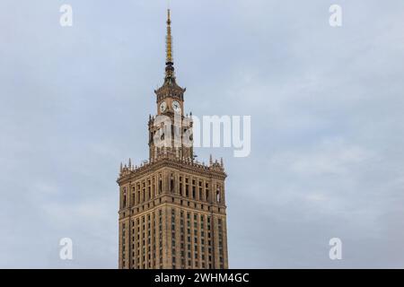 Palast der Kultur und Wissenschaft in Warschau, Polen Stockfoto