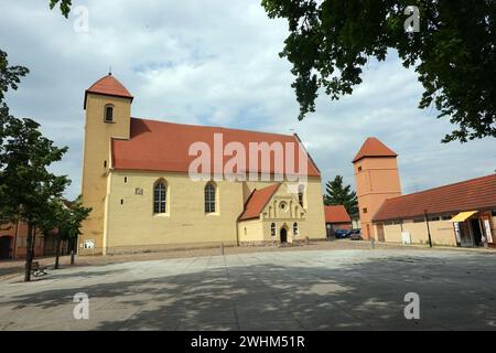 Evangelische Pfarrkirche St. Laurentius Rheinsberg Stockfoto