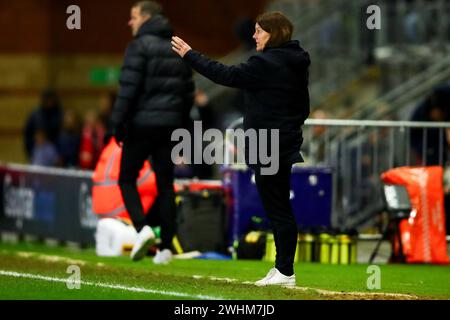 Charlton Athletic Managerin Karen Hills während des Womens FA Cup Spiels zwischen Tottenham Hotspur und Charlton Athletic im Gaughan Group Stadium Brisbane Road in London, England. (Liam Asman/SPP) Credit: SPP Sport Press Photo. /Alamy Live News Stockfoto