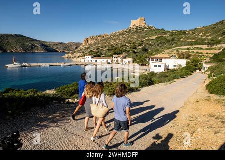 Parque nacional marÃ­timo-terrestre del ArchipiÃ Cabrera Stockfoto