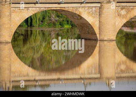 Puente de Piedra Stockfoto