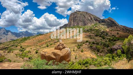 Anja Community Reserve, Madagaskar Wildnis Berglandschaft Stockfoto