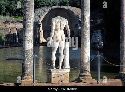 Hadians Villa, Tivoli, Italien, Canopus, Fragment Stockfoto