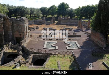 Hadians Villa, Fragment, Tivoli, Italien Stockfoto