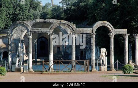 Hadians Villa, Tivoli, Italien, Canopus, Fragment Stockfoto