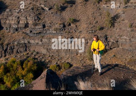 Blick vom Scout Camp Trail, Steelhead fällt Wildnis, Wild und Scenic Deschutes River, Prineville Bezirk Büro des Land-Managements, Erz Stockfoto