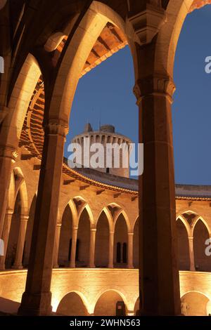 Castillo de Bellver (s.XIV) Stockfoto