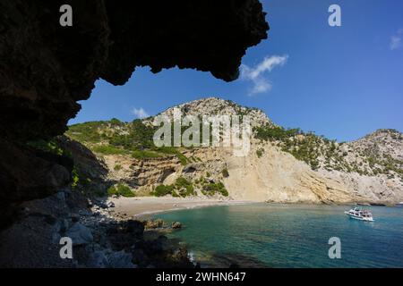 Playa de es Coll Baix Stockfoto