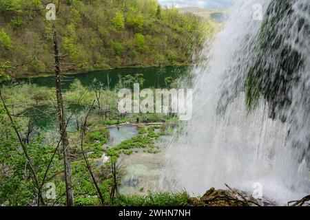 Parque Nacional de los Lagos de Plitvice Stockfoto